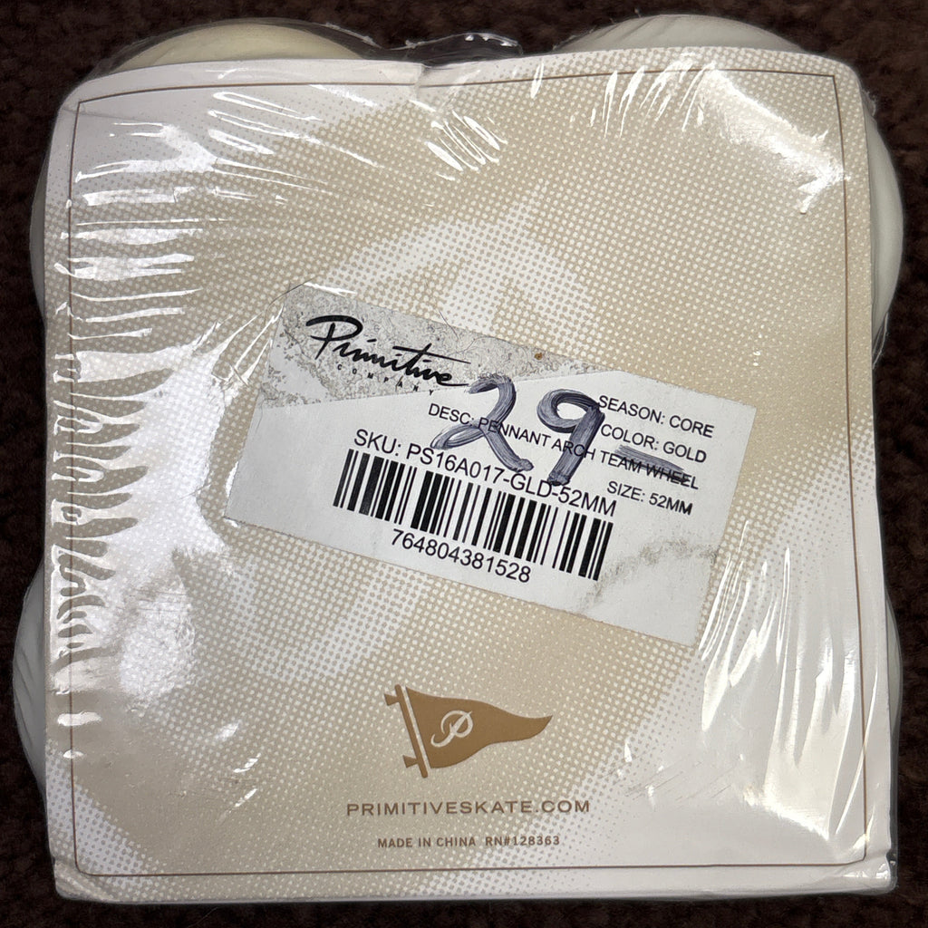 PRIMITIVE Gold Arch White Wheels 52mm 101a
