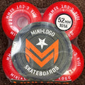 Mini Logo Red Skateboard Wheels 52mm C-Cut 101A