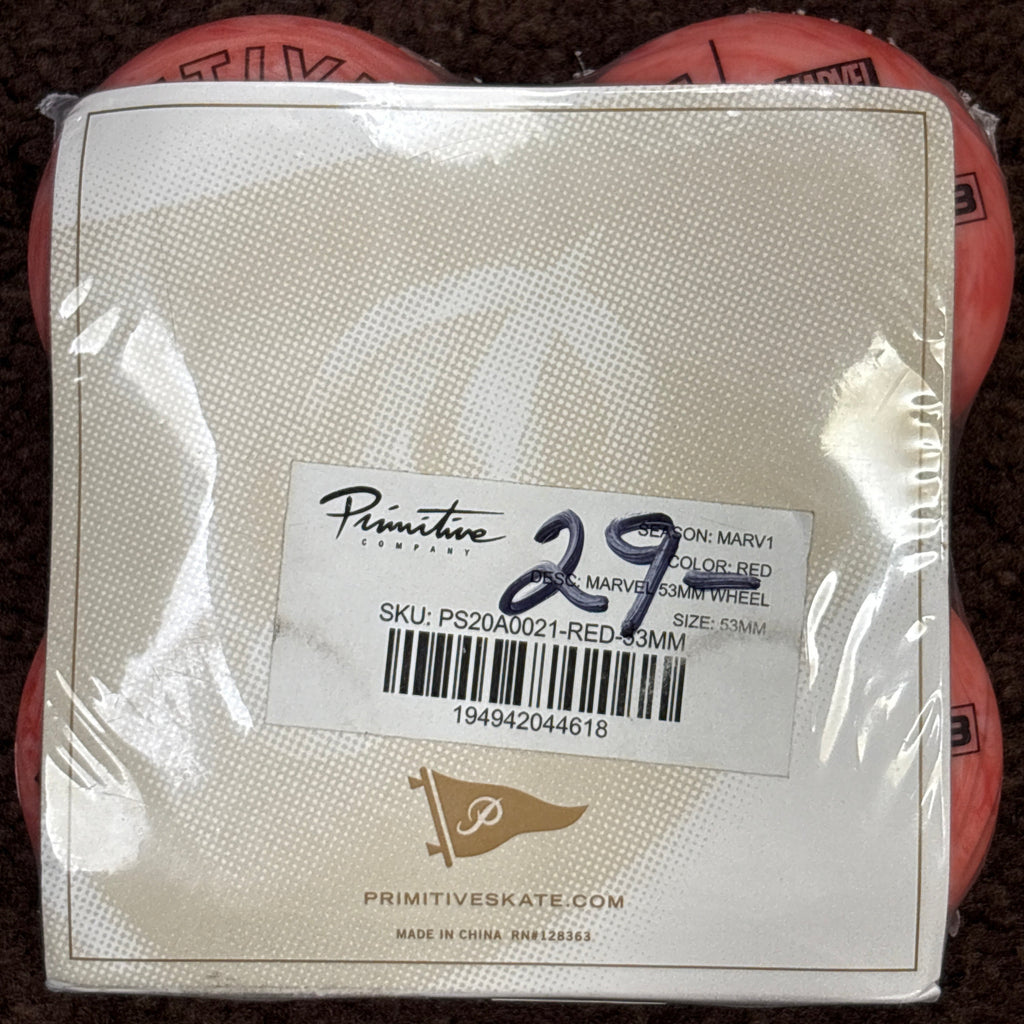 Primitive x Marvel Red Wheels 53mm 101A
