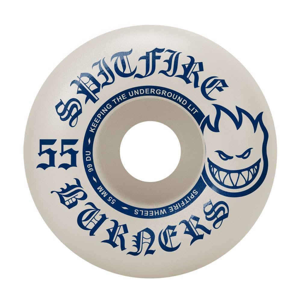 Spitfire Skateboard Wheels Burners White/Blue 55mm 99A