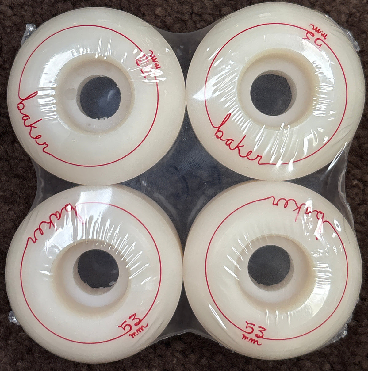 Baker Skateboard Wheels Cursive 53mm 99A