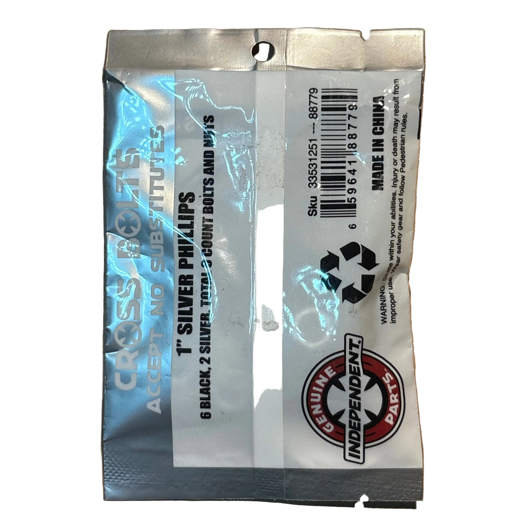 Independent Trucks Phillips Cross
Bolts (1 Inch) - Silver & Black