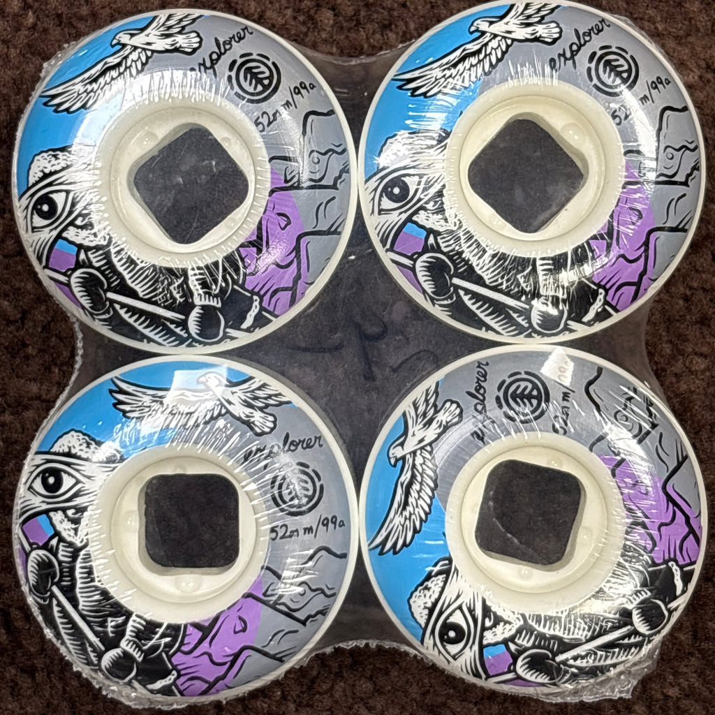 Element Explorer Skateboard Wheels 52mm 99a