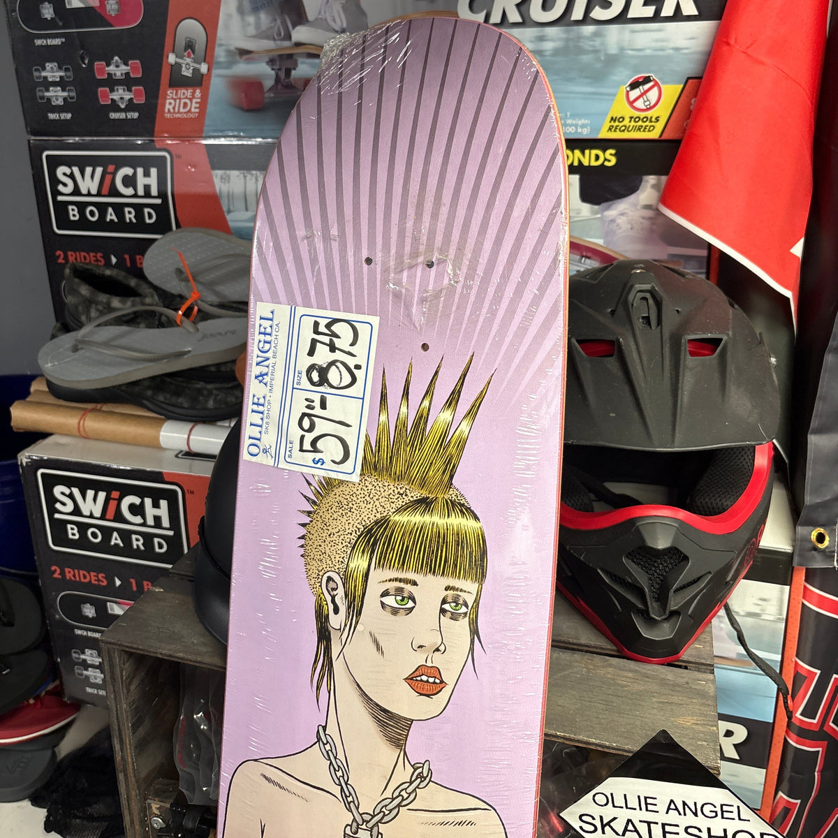 Toy Machine Axel Crusher Hairdo's Of Defiance Skateboard Deck 8.5"
