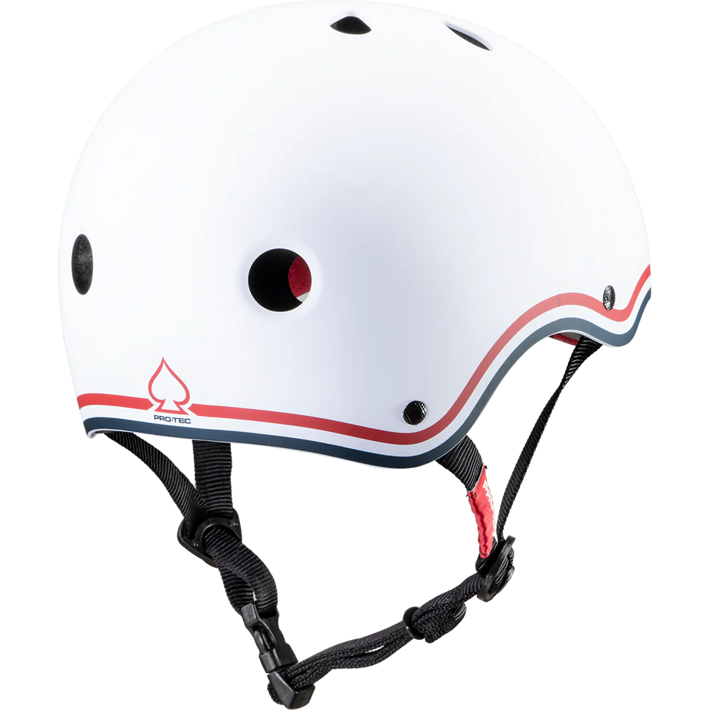 Protec Classic Cert Helmet Matte White USA Skateboarding