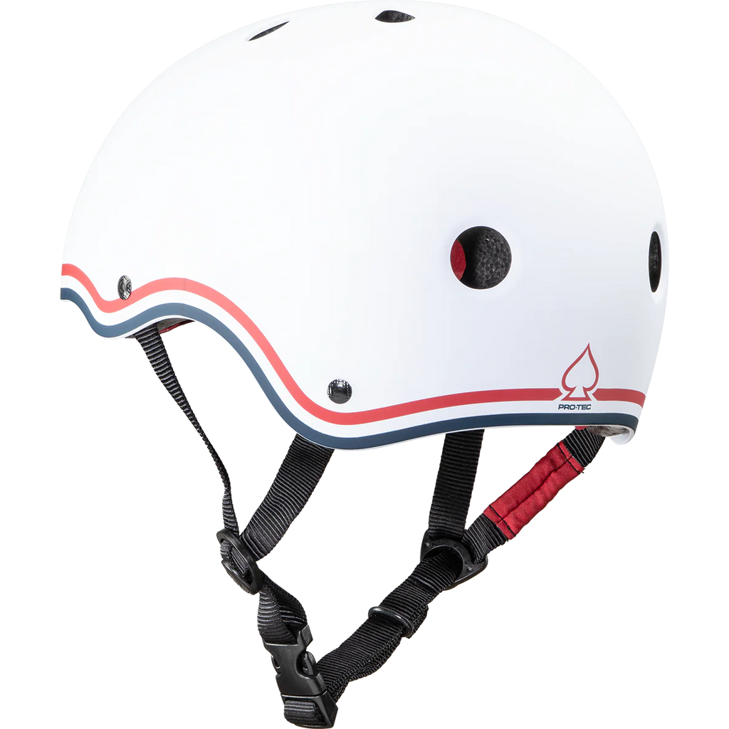 Protec Classic Cert Helmet Matte White USA Skateboarding
