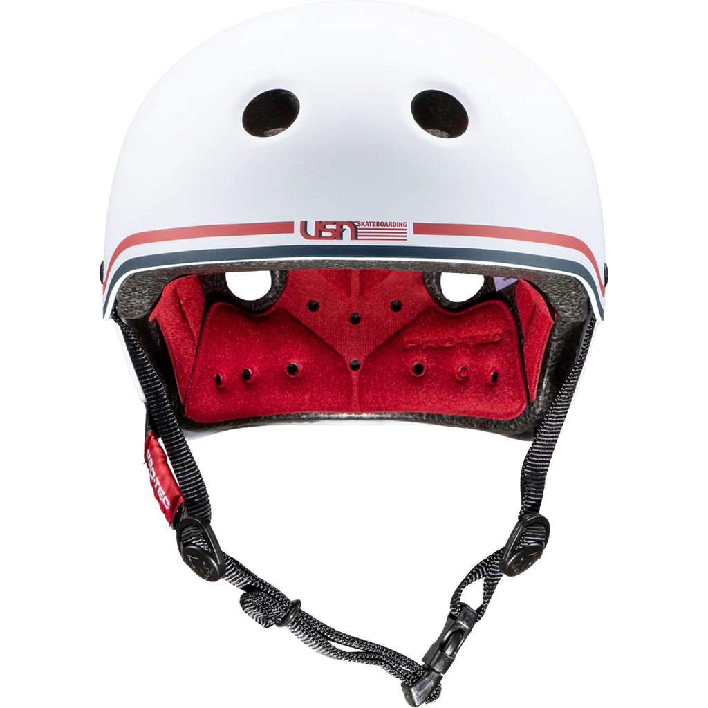 Protec Classic Cert Helmet Matte White USA Skateboarding