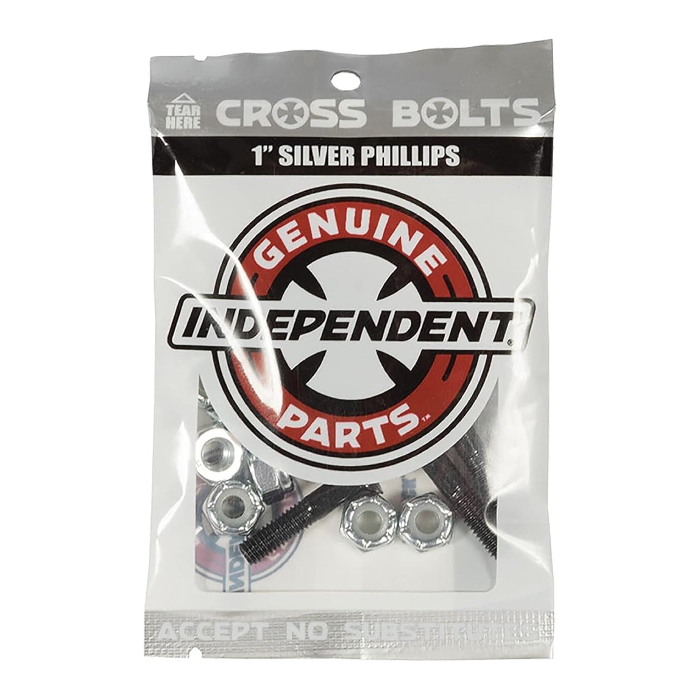 Independent Trucks Phillips Cross
Bolts (1 Inch) - Silver & Black