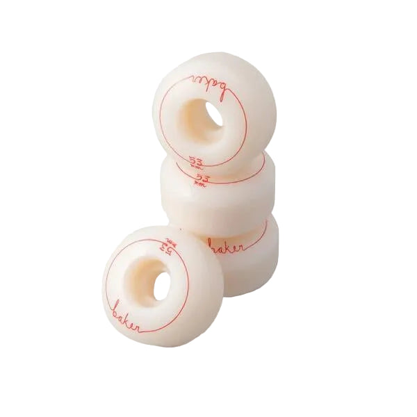 Baker Skateboard Wheels Cursive 53mm 99A