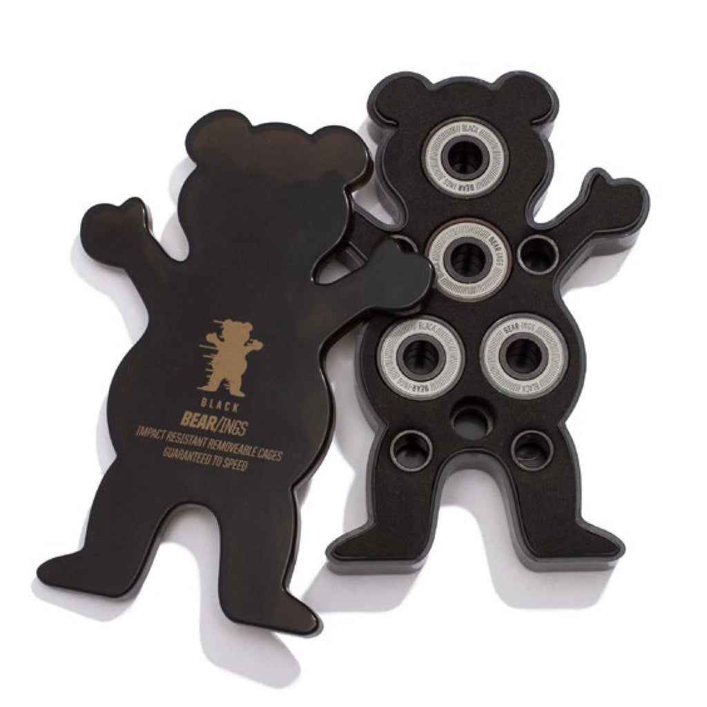 GRIZZLY Griptape Golden Bear-ings Abec-9 Black Skateboard Bearings