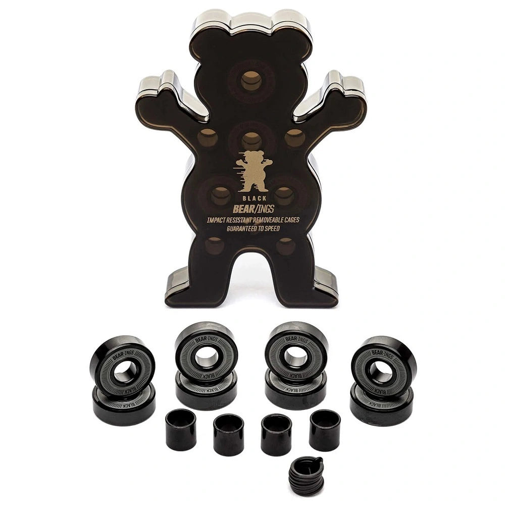 GRIZZLY Griptape Golden Bear-ings Abec-9 Black Skateboard Bearings