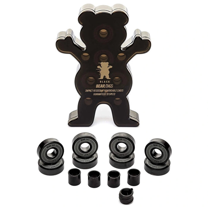 GRIZZLY Griptape Golden Bear-ings Abec-9 Black Skateboard Bearings