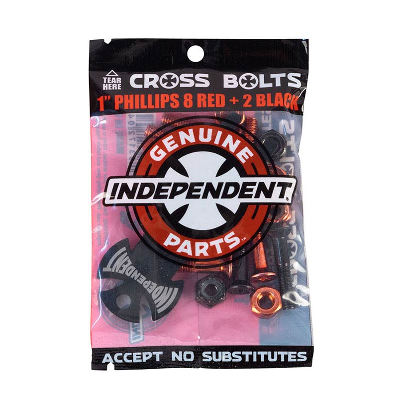 Independent Trucks Phillips Cross
Bolts (1 Inch) - Red & Black