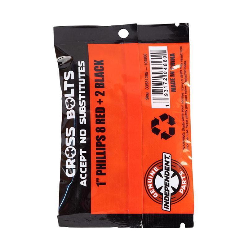 Independent Trucks Phillips Cross
Bolts (1 Inch) - Red & Black