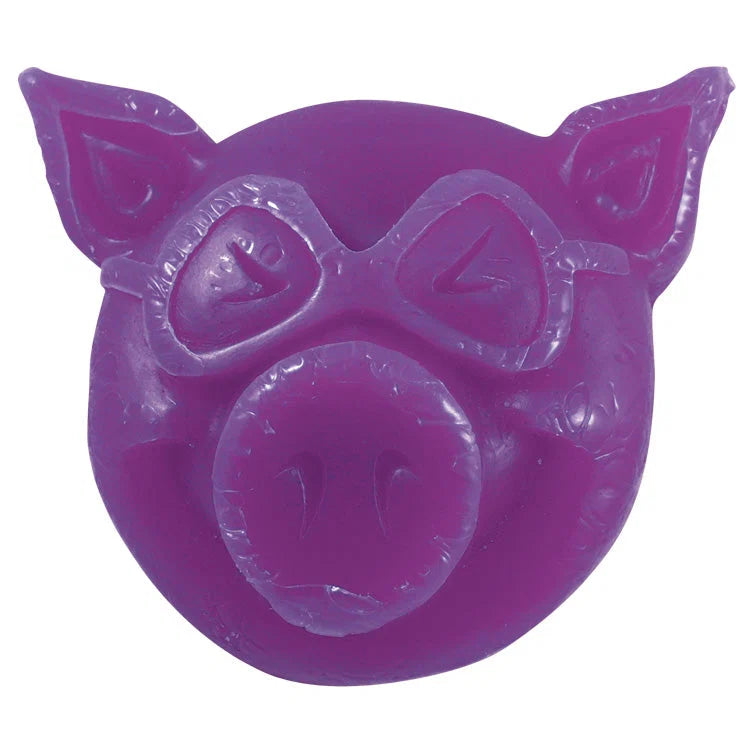 PIG Head Skateboard Wax Purple
