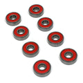 Pro Abec 7 Red Skateboard Bearings