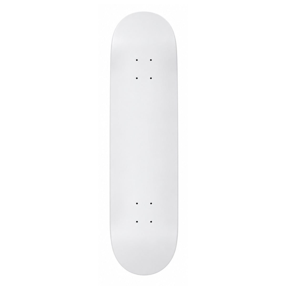 Blank White Skateboard Deck 7.75”