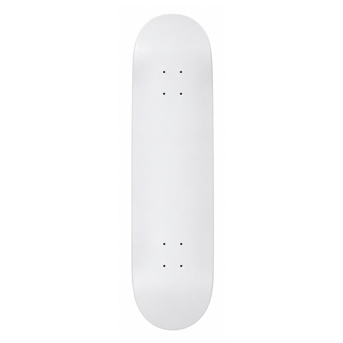 Blank White Skateboard Deck 7.75”