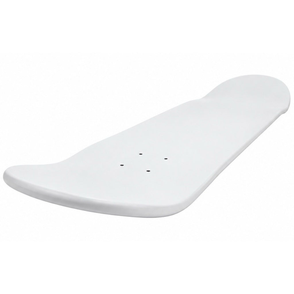 Blank White Skateboard Deck 7.75”