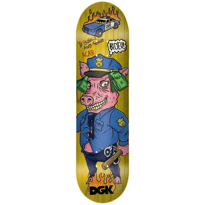 DGK Kevin Bilyeu Protect & Serve Skateboard Deck 8.06”