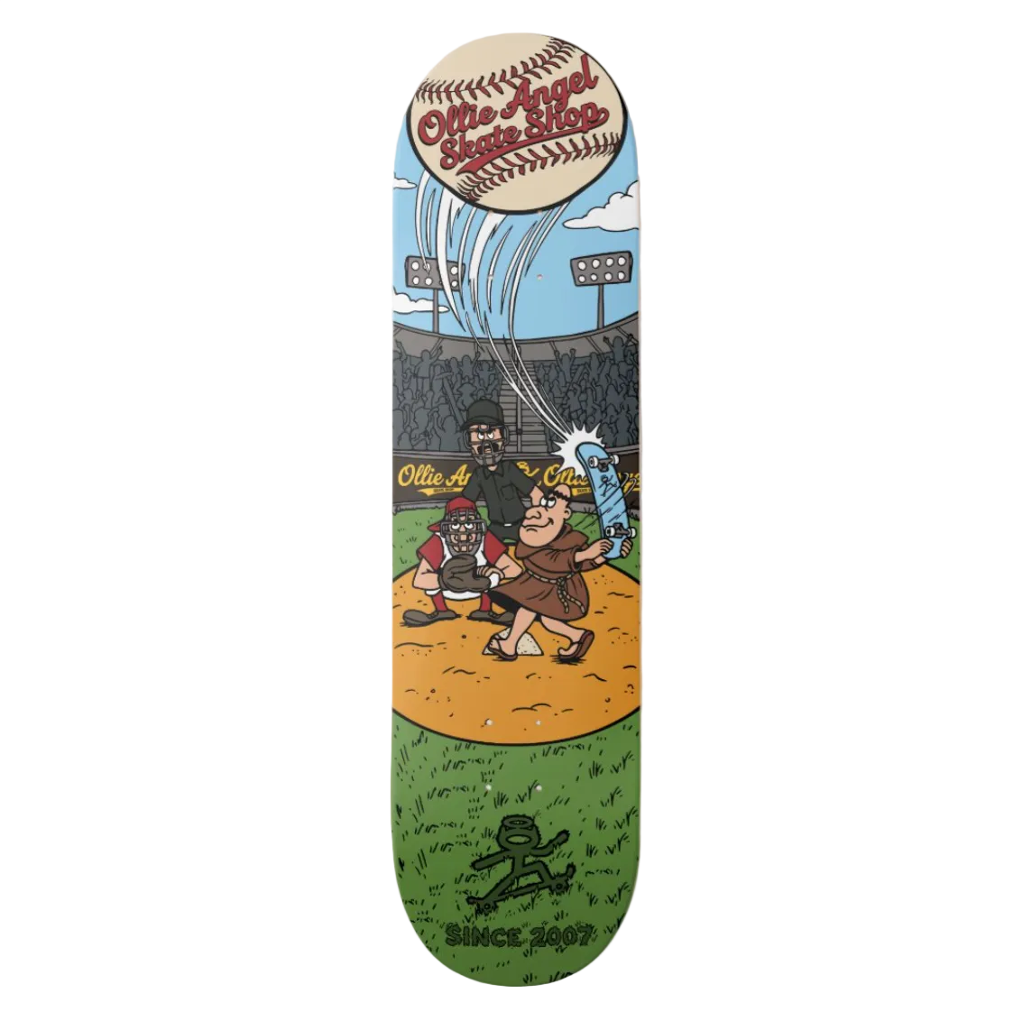 Ollie Angel Padres Baseball Skateboard Deck